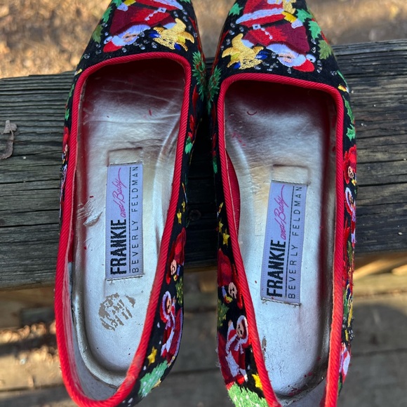 Frankie & Baby Christmas Vintage Loafer Shoes Sz 7 - Picture 7 of 9